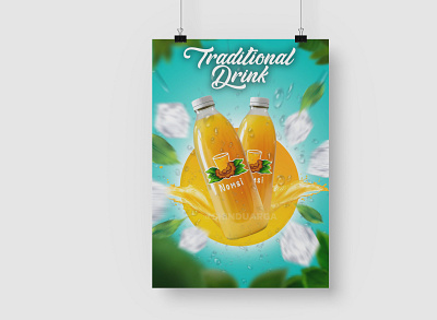 Drinks poster branding design graphic design illustration logo photoediting pos posterdesign typography vector