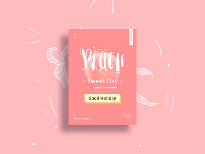 summer page 02 art color design digitalart pink poster summer typography