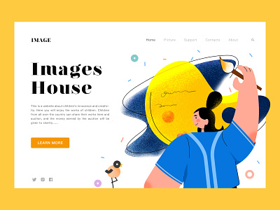 Images house character color illustration ui web web design