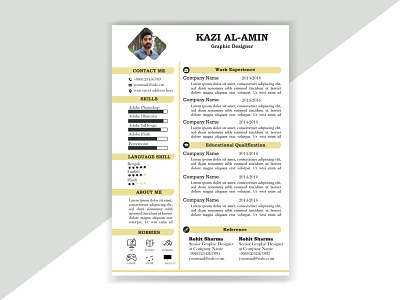 Resume for job app cv design resume