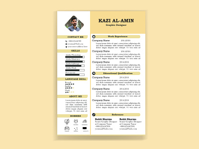 Resume template cv template resume template template ux