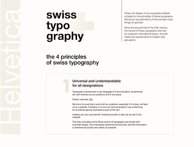Swiss Typography design education font helvetica logo swiss typography ui ux