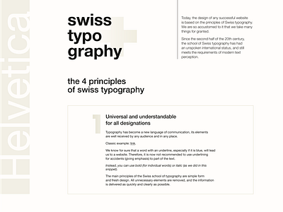 Swiss Typography