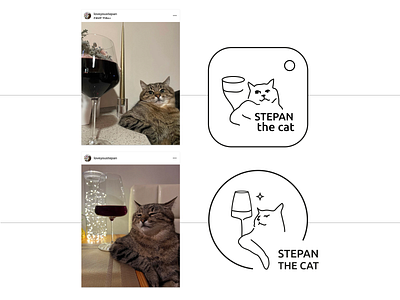 Stepan The Cat, Logo branding cat design illustration instagram logo stefan stepan vector