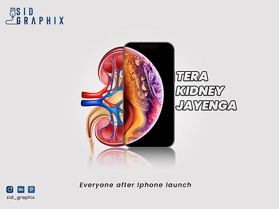 Iphone x Kidney Concept