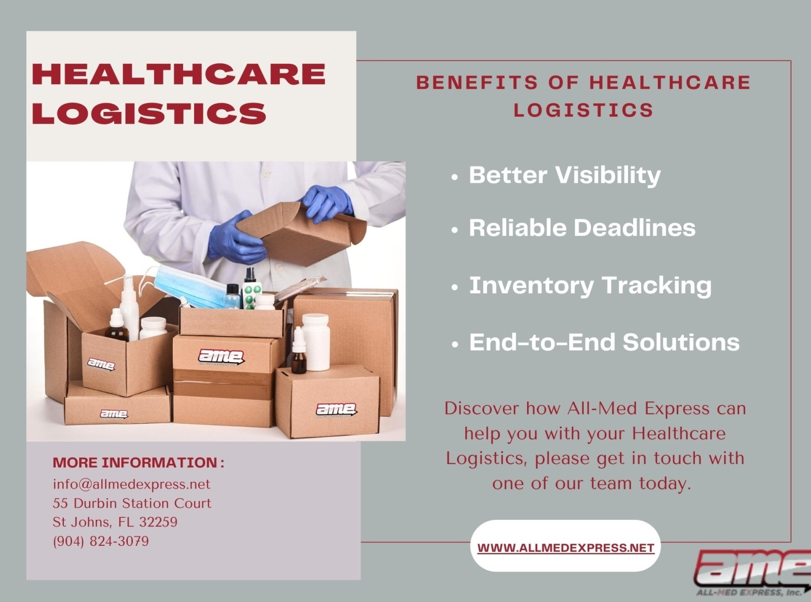Benefits Of HealthCare Logistics by AllMedExpress on Dribbble