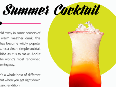 Cocktails Header cocktails drinks mix mixology summer