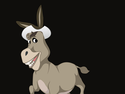 Donkey Cartoon character 3d adobe illustrator adobe photoshop animation anime art artist branding caricature character design digital donkey graphic design illustration logo manga motion graphics ui