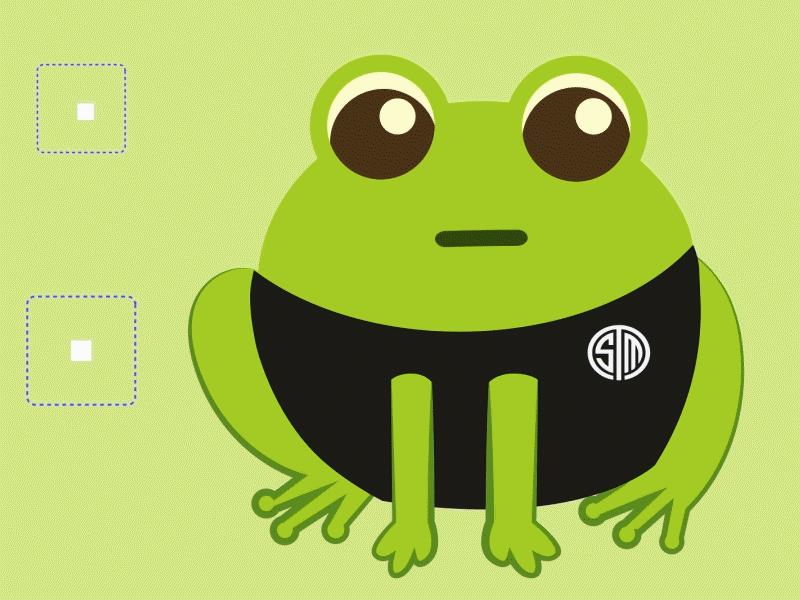 Frog Rig - Joysticks and Sliders - Twitch Animated character character animation character design illustraion motion design rigging