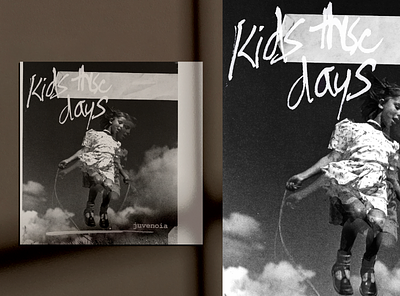 Kids These Days - Album Art album album art album cover retro texture typographic typography art