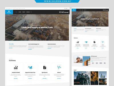 Web Development & Web Design By @Fourovr ( GALRON - Oil and Gas