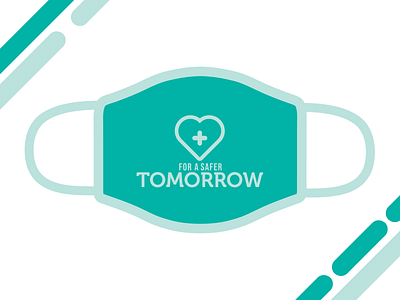 'For a Safer Tomorrow' – Design For Good Face Mask Challenge covid 19 design face facemask good illustration mask safe safer tomorrow