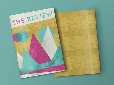 'The Review' Cover cover design geometric magazine magenta pattern publication teal texture yellow