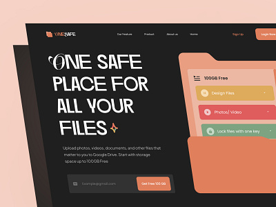 ONESAFE - Cloud Storage Landing Page