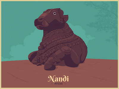Nandi (Bull) idol india karnataka mysore nandi