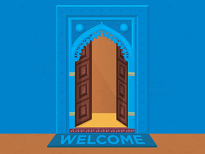 Door door entrance india karnataka welcome