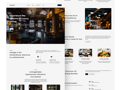 Luxury Restaurant Landing Page Challenge