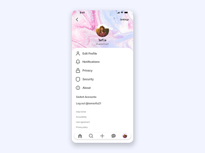 Settings - Daily UI Challenge 007 daily ui settings ui