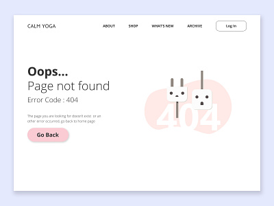 404 page - Daily UI Challenge 008 404page daily ui ui