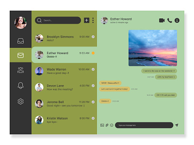 Direct message - Daily UI Challenge 013 daily ui direct message ui