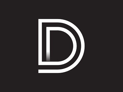 D branding d gradient identity letter logo mark symbol type vector