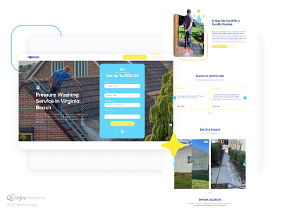 KD's Pressure Washing Targeted Landing Page
