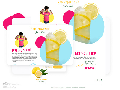 Ken-Monade Juice Bar Landing Page