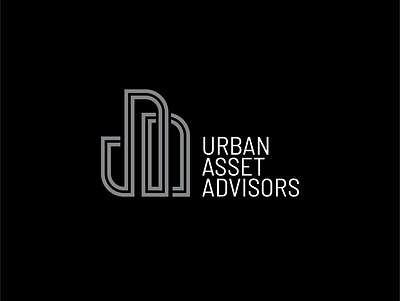 UAA Urban Asset Advisors branding design flat logo