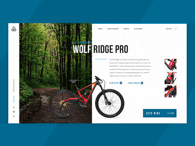 Marin Bikes Product Page Exploration design product ui web web design website