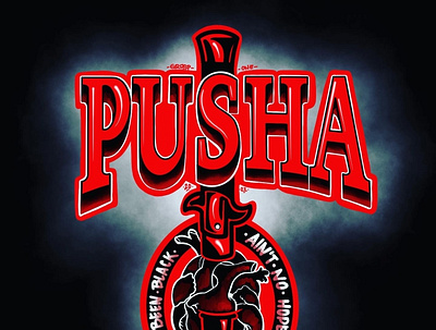 Pusha album art calligraphy design graffiti graphic design hip hop illustration logo street art tattoo