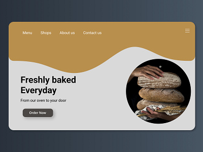 Bakery Website animation design graphic design ui website