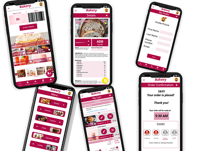 A mobile app for a Bakery