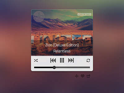 Music Player design hillsong music play player rdio song
