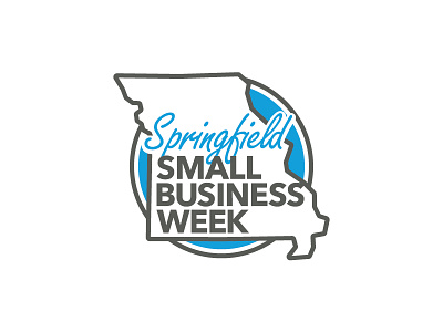 Springfield Small Business Week Logo business circle design logo logomark missouri script springfield sticker