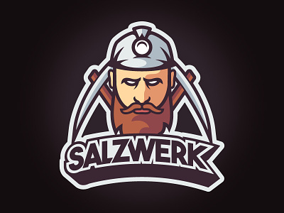 Salzwerk Logo face gaming logo mine miner mlg