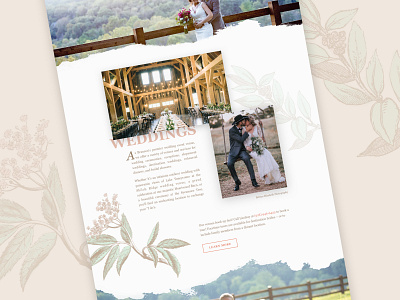 Sycamore Creek Website clean design floral graphic modern simple sketch ui ux web design website wedding