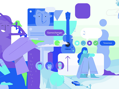 gamechanger 👈 branding colors crescimone design graphic graphic design identity illustration vector visual