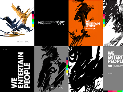 Fox International Channels Branding branding design disney fox graphic system identity poster