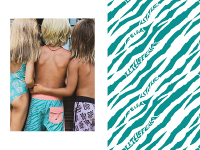 Little Fella design color design illustrator kids lettering play procreate summer swimsuit
