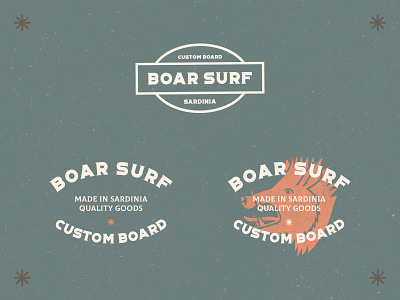 WIP - 07.07 ai badge boar board illustrator sardinia shape surf
