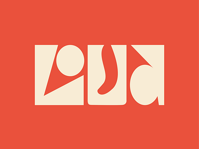 Loud. design graphic design illustration lettering loud typography