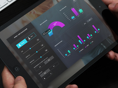 Diet Calculator Concept app app concept calculator data design diet graph interface ipad ui ux