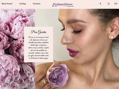 Logo page flowers perfume