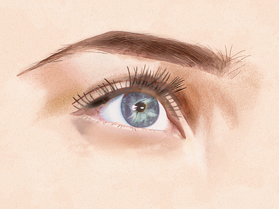 Eye - Watercolor Effect digital illustration painting texture watercolor