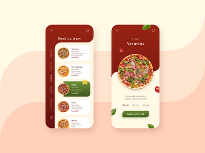 Delivery App Concept app design designconcept figma fooddelivery mobileapp ui
