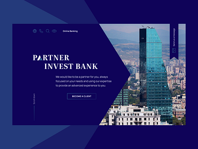 Partner Invest Bank | Website design bank bankwebsite branding design designconcept figma financial landingpage logo photoshop ui ux webdesign websitedesign