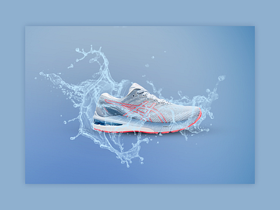 Water Splash Effects in Photoshop asics design designconcept photoshop photoshopeffect sneakers splashes watereffect watersplasheffect