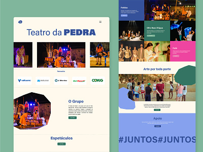 Teatro da Pedra Web Site case study design graphic design ui ux web web design