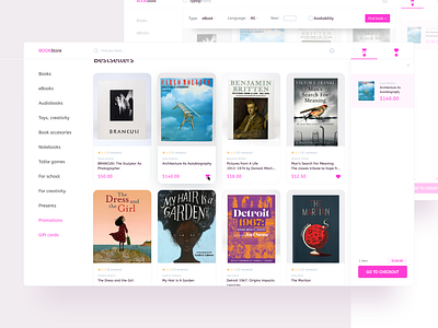 Book Store book e commerce store ui