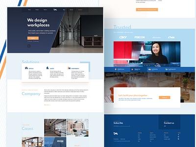 Interiors Landing Page interior landing page web design